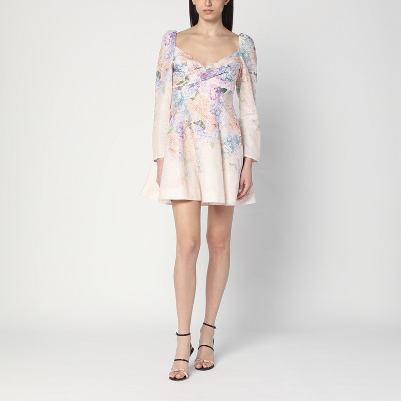 Zimmermann Dawning Mini Dress with Floral Print Glam Steals