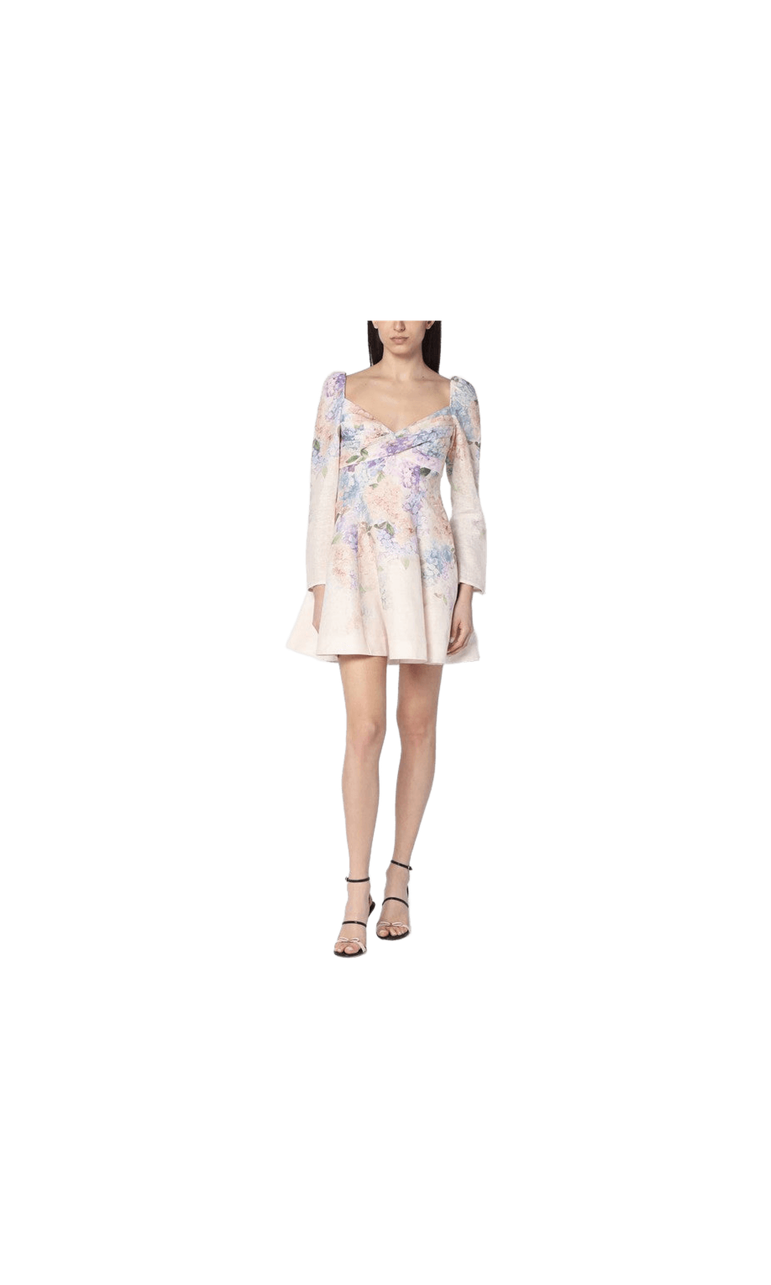 Zimmermann Dawning Mini Dress with Floral Print Glam Steals