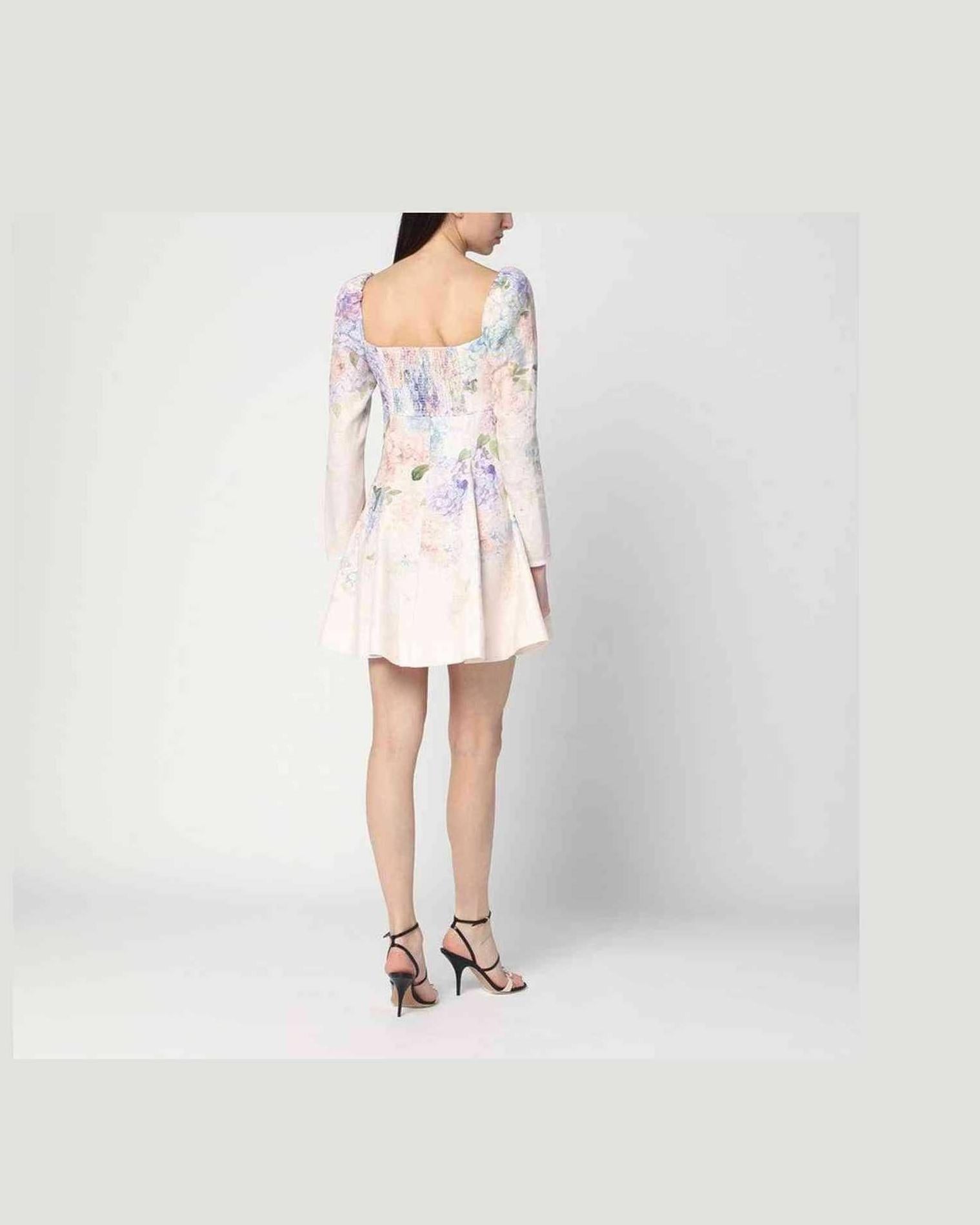 Zimmermann Dawning Mini Dress with Floral Print Glam Steals
