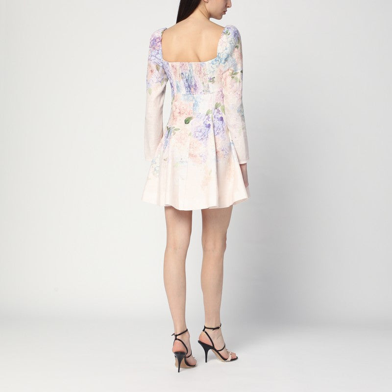 Zimmermann Dawning Mini Dress with Floral Print Glam Steals