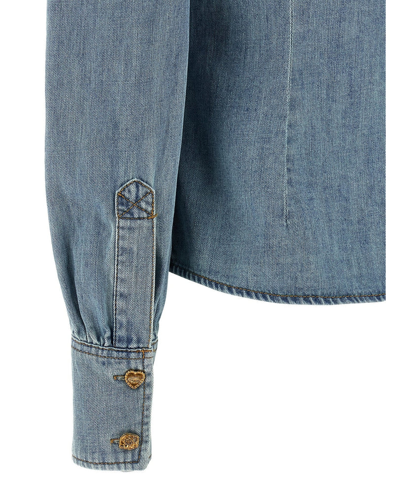 Zimmermann Denim Crush Blouse Glam Steals