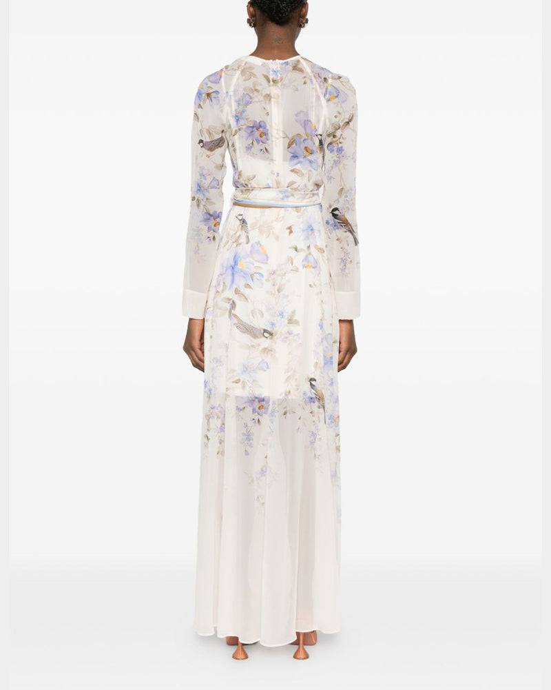 Zimmermann Luna Printed Long Dress Glam Steals