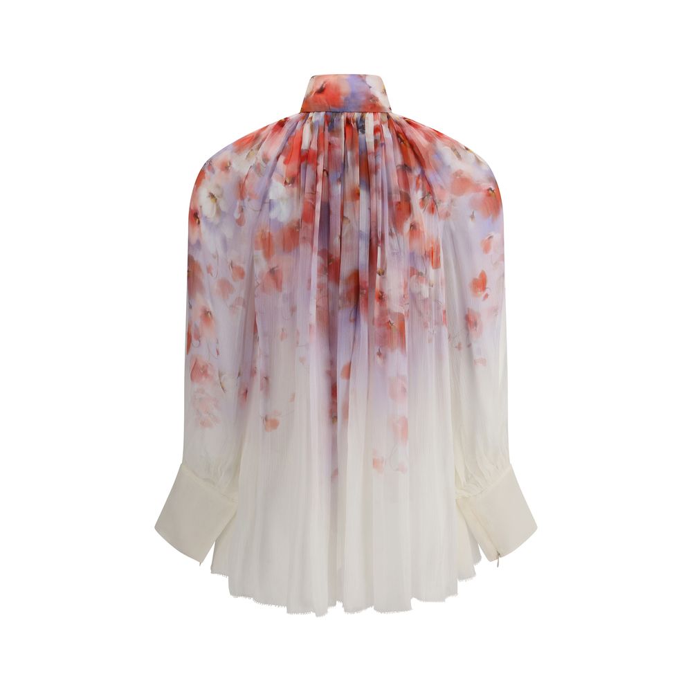Zimmermann Floral Print Crush Blouse Glam Steals