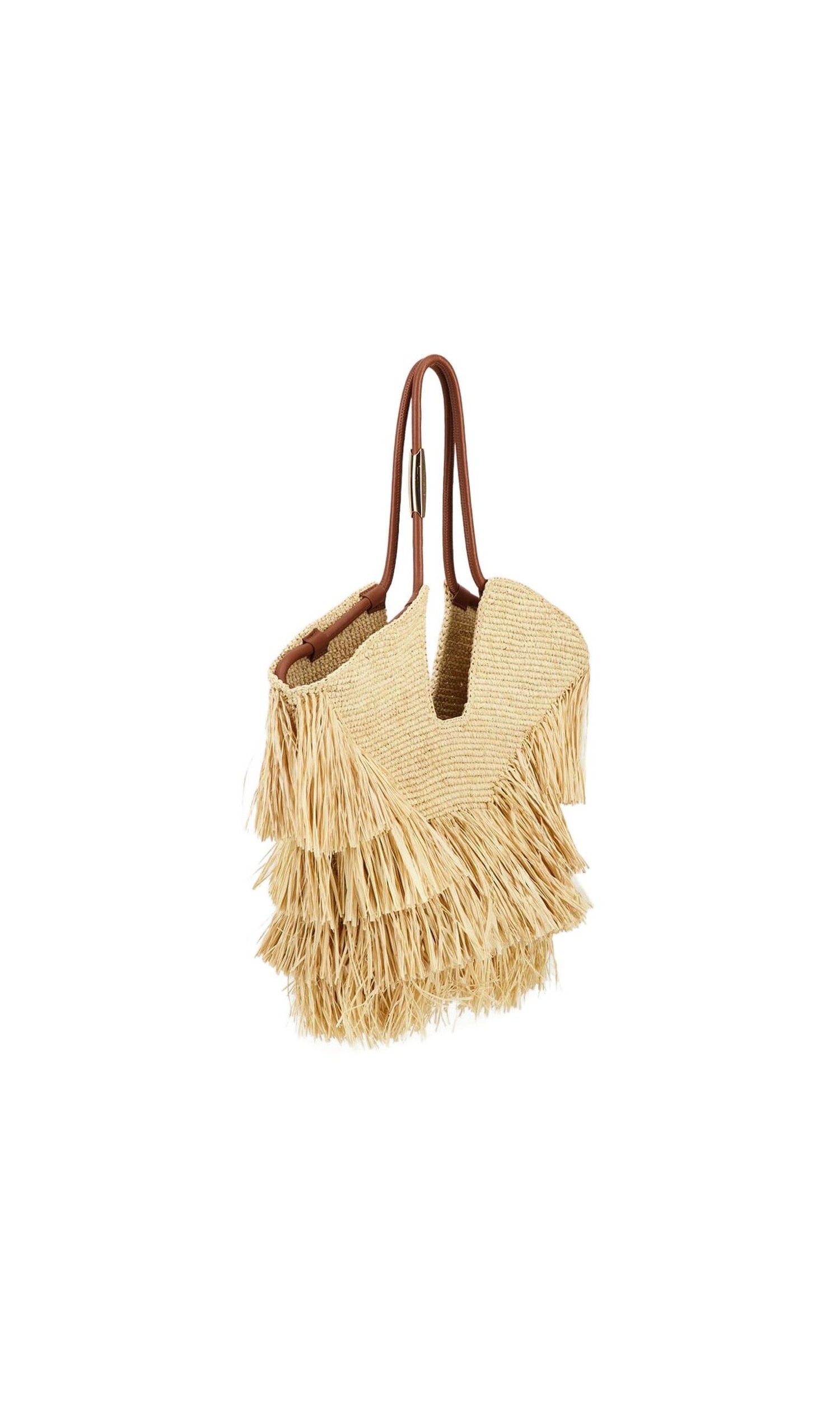 Zimmermann Goldentime Medium Raffia Tote Bag Glam Steals