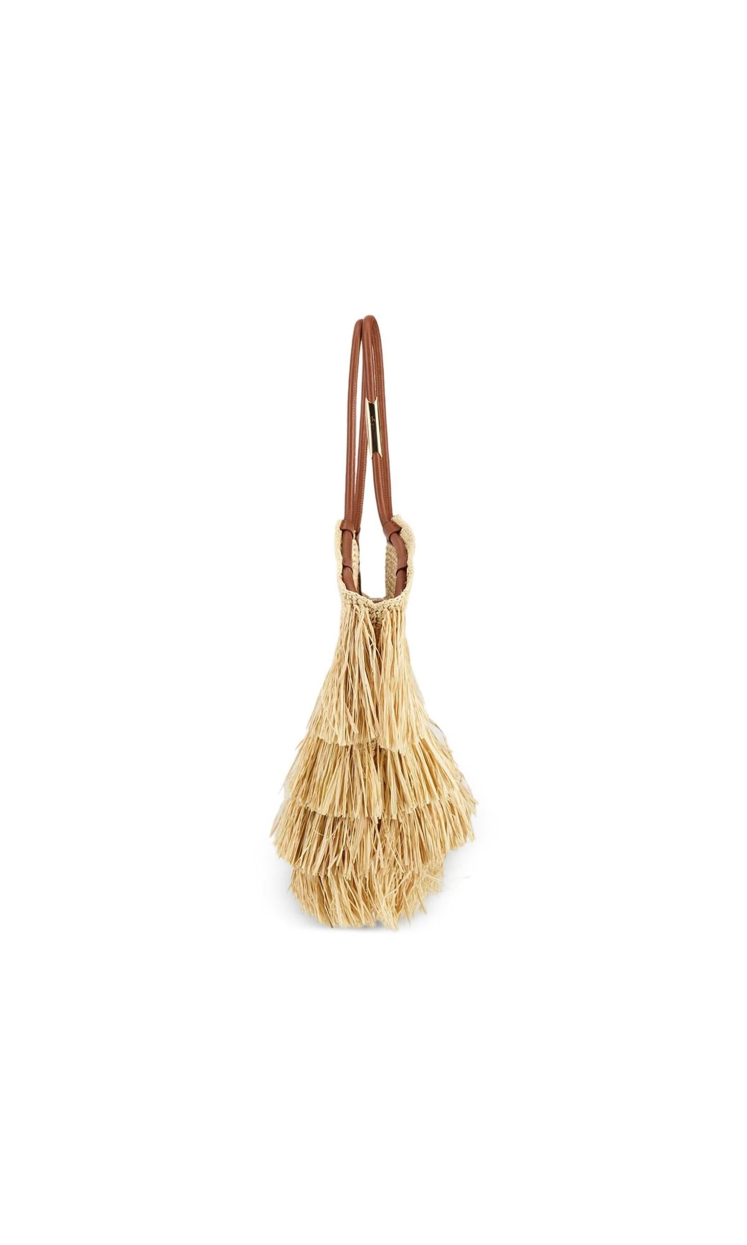 Zimmermann Goldentime Medium Raffia Tote Bag Glam Steals