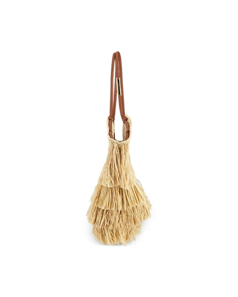 Zimmermann Goldentime Medium Raffia Tote Bag Glam Steals