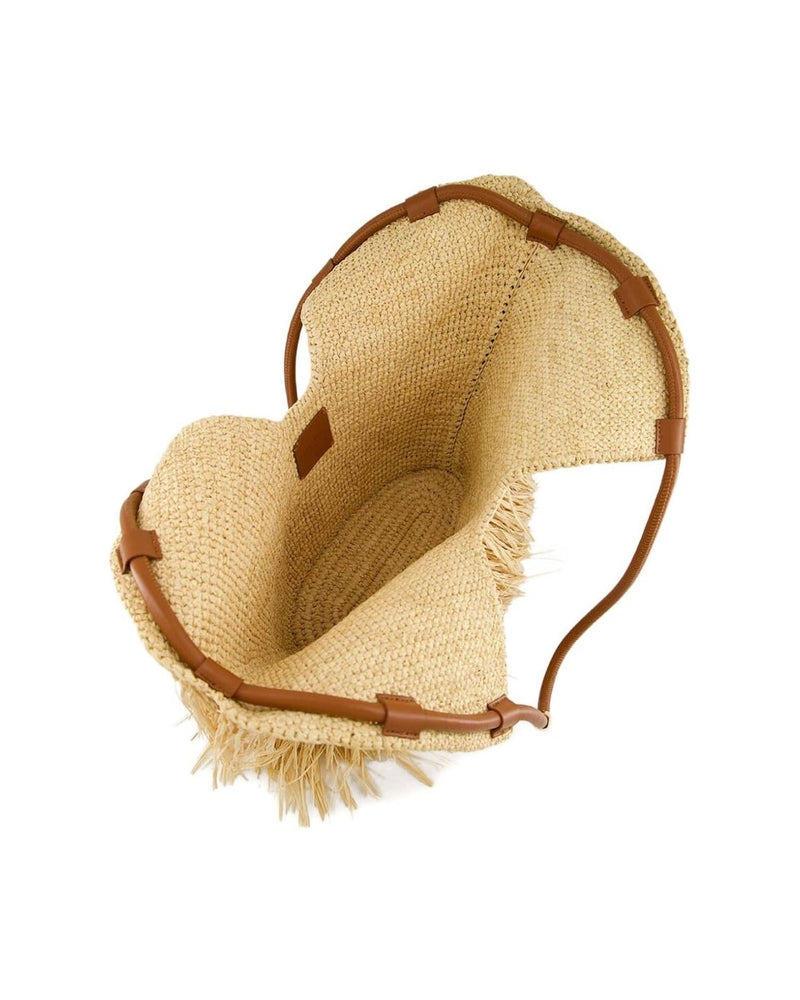 Zimmermann Goldentime Medium Raffia Tote Bag Glam Steals