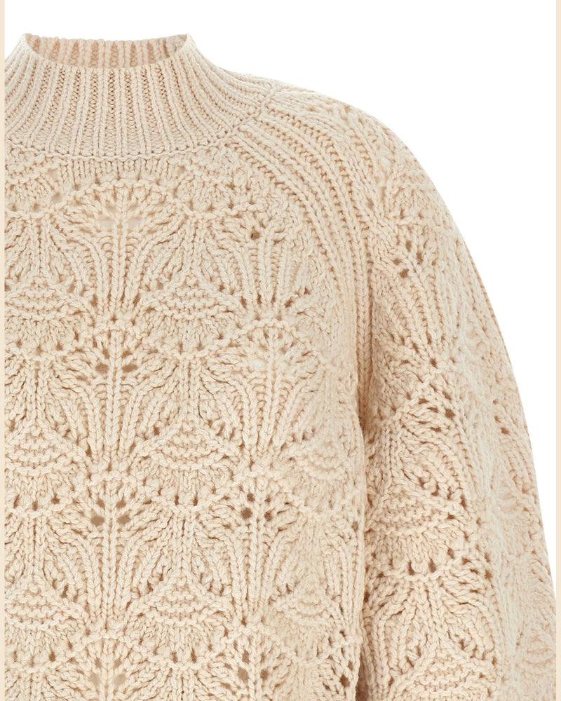 Zimmermann Hypnotic Cable Knit Sweater Glam Steals