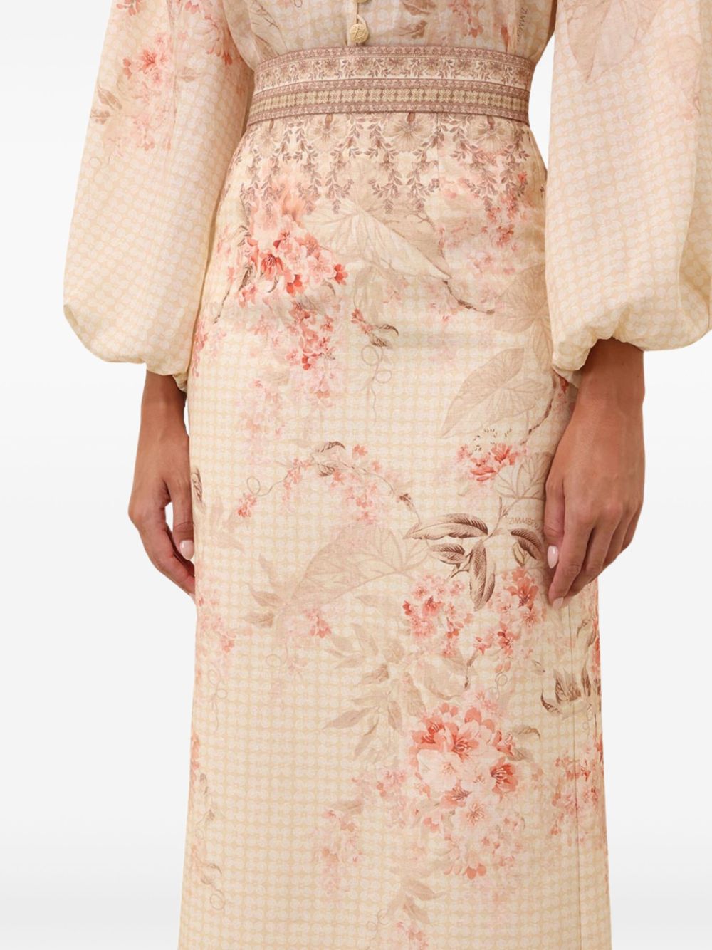 Zimmermann Illuminate Pencil Midi Skirt Glam Steals