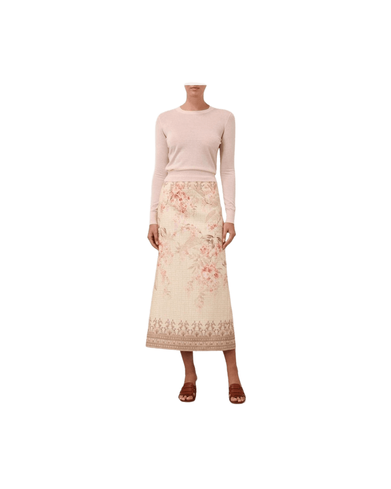 Zimmermann Illuminate Pencil Midi Skirt Glam Steals