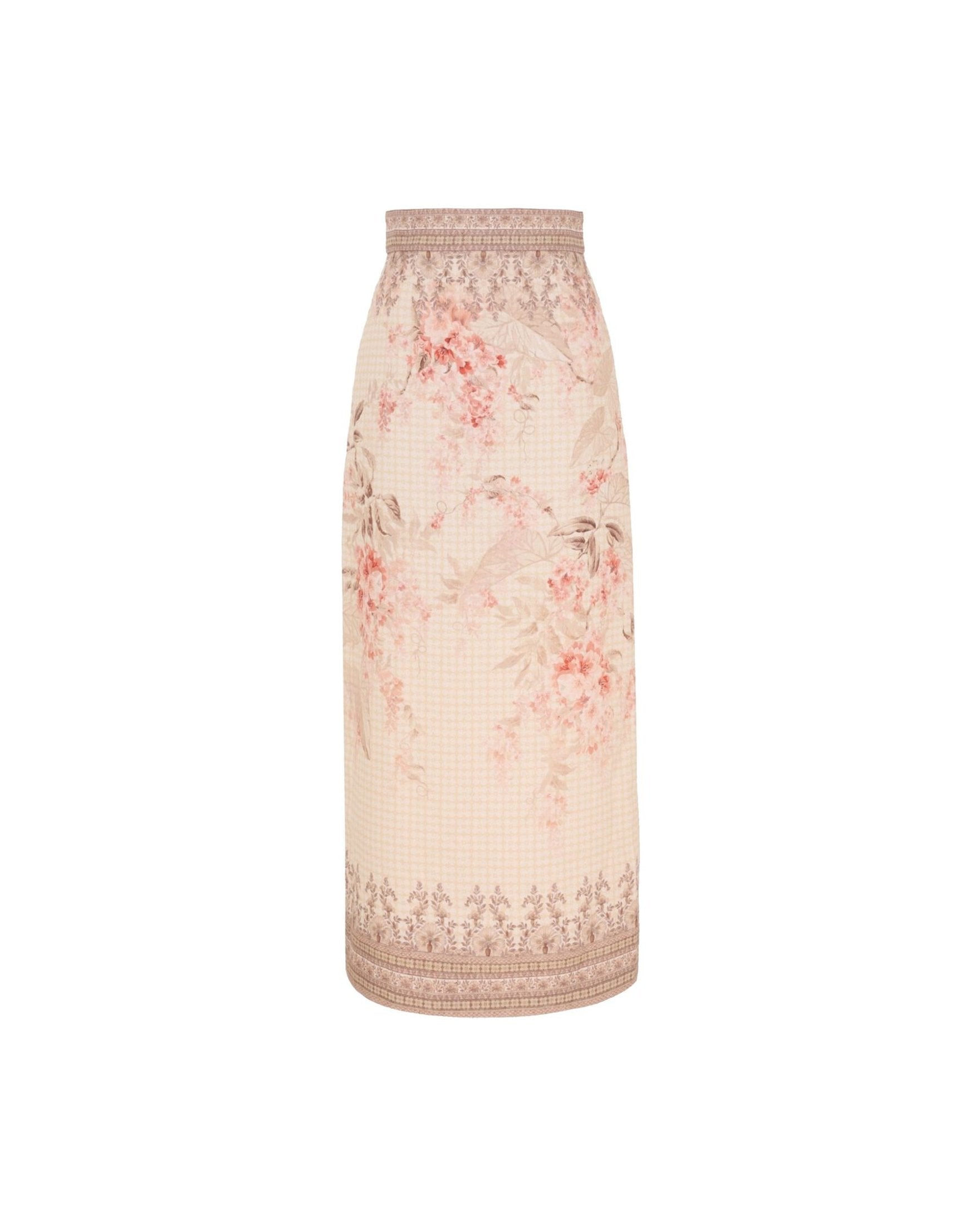 Zimmermann Illuminate Pencil Midi Skirt Glam Steals