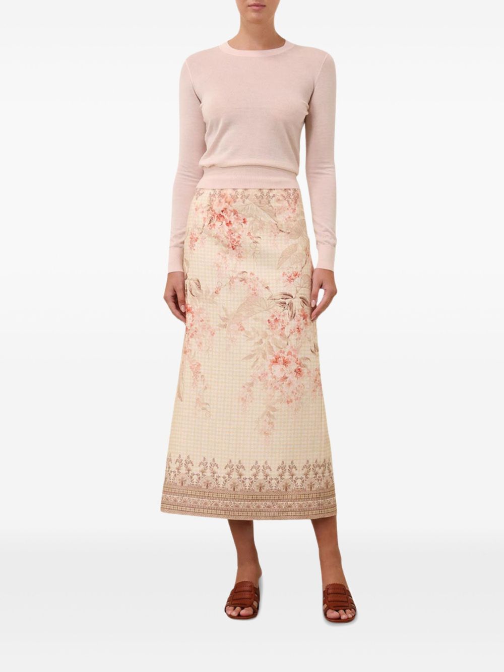 Zimmermann Illuminate Pencil Midi Skirt Glam Steals