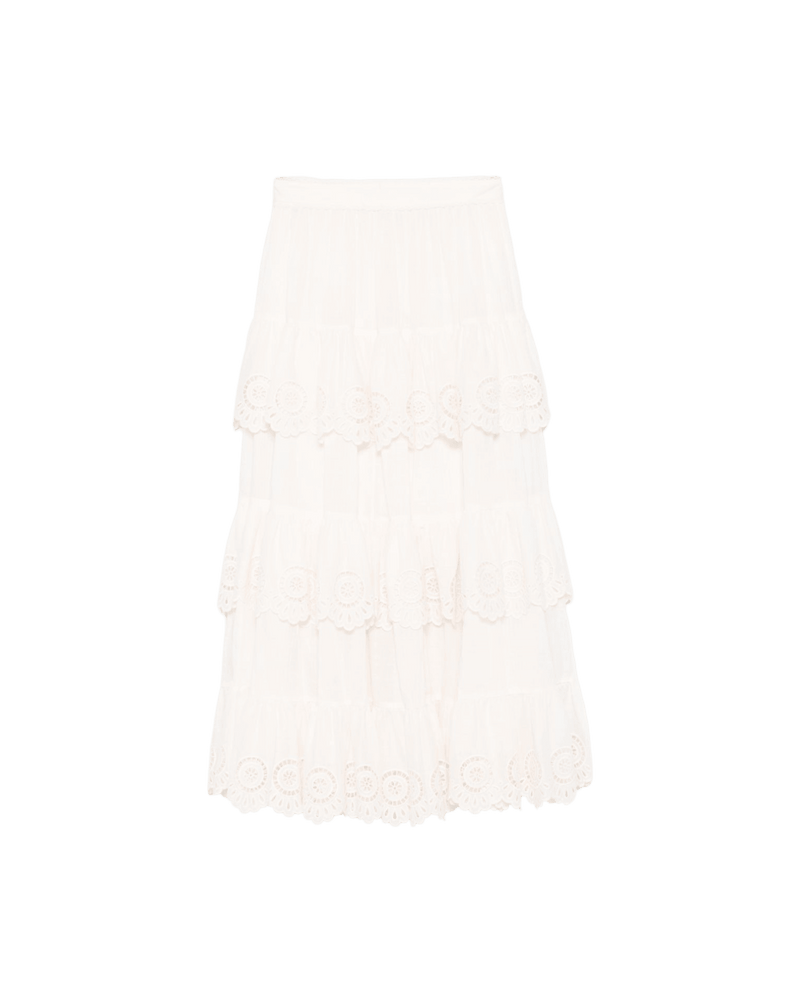 Zimmermann Skirt Ivory Glam Steals