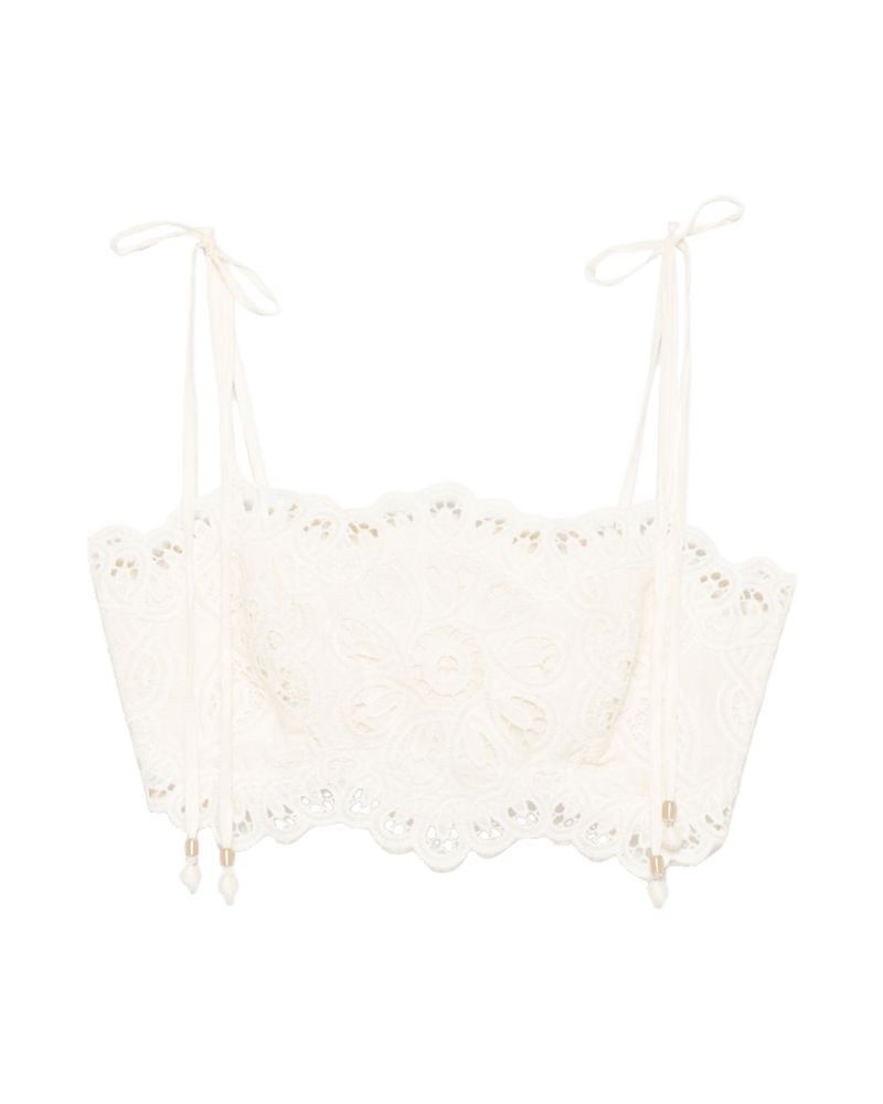 Zimmermann Top Ivory Glam Steals