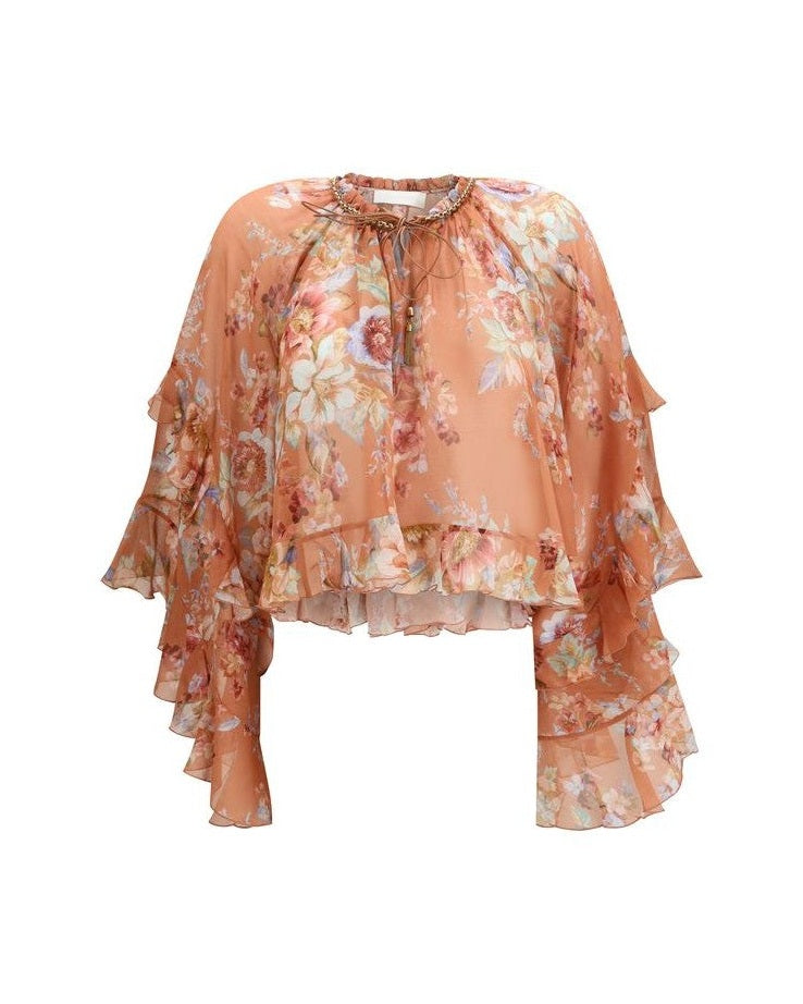 Zimmermann Multicolor Cotton Blouse Glam Steals