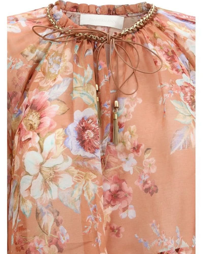 Zimmermann Multicolor Cotton Blouse 