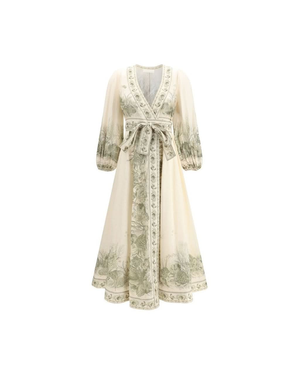 Zimmermann Multicolor Cotton Long Dress