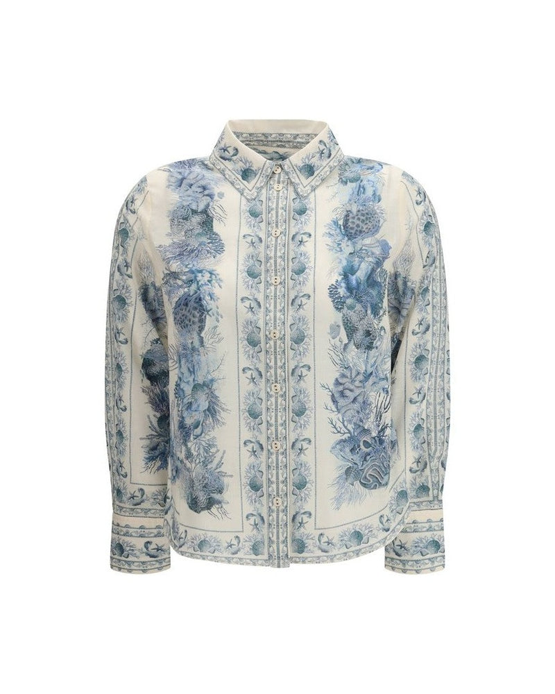 Zimmermann Multicolor Cotton Pattern Shirt Glam Steals