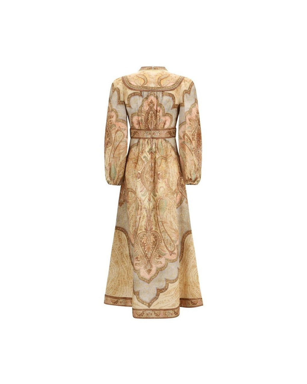 Zimmermann Multicolor Linen Long Dress Glam Steals