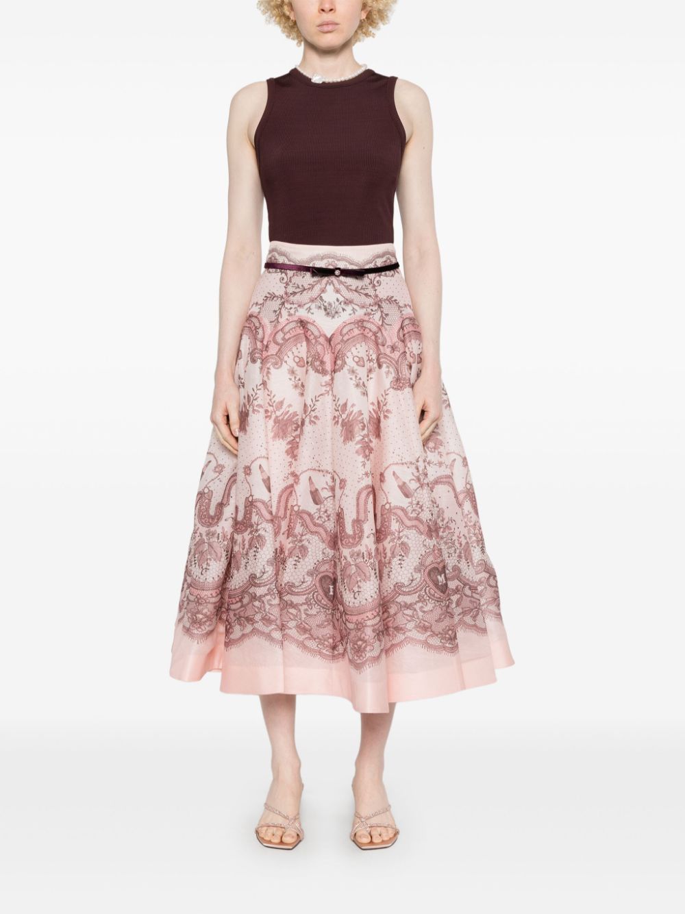 Zimmermann Pink Skirt Glam Steals