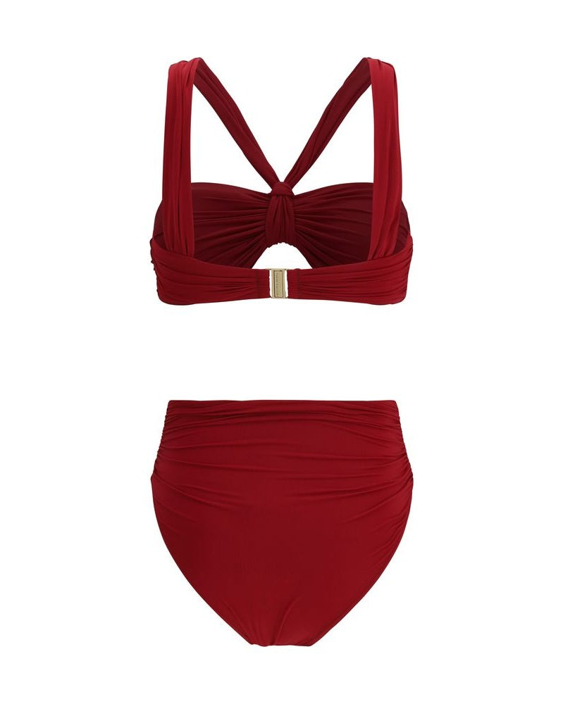 Zimmermann Polyester Bordeaux Bikini Set