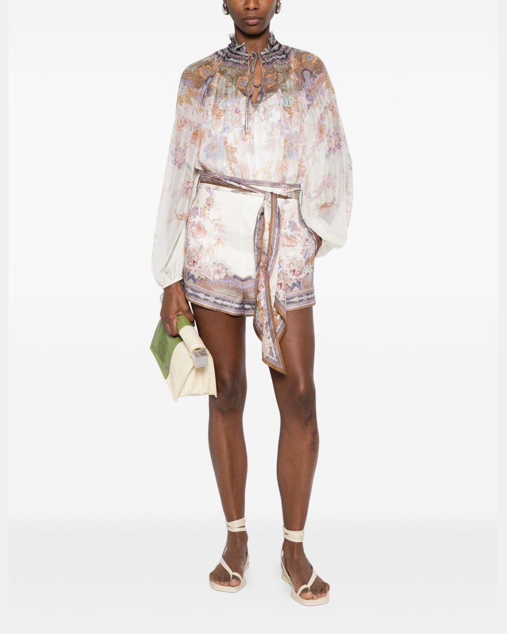 Zimmermann Luna Linen Shorts Glam Steals