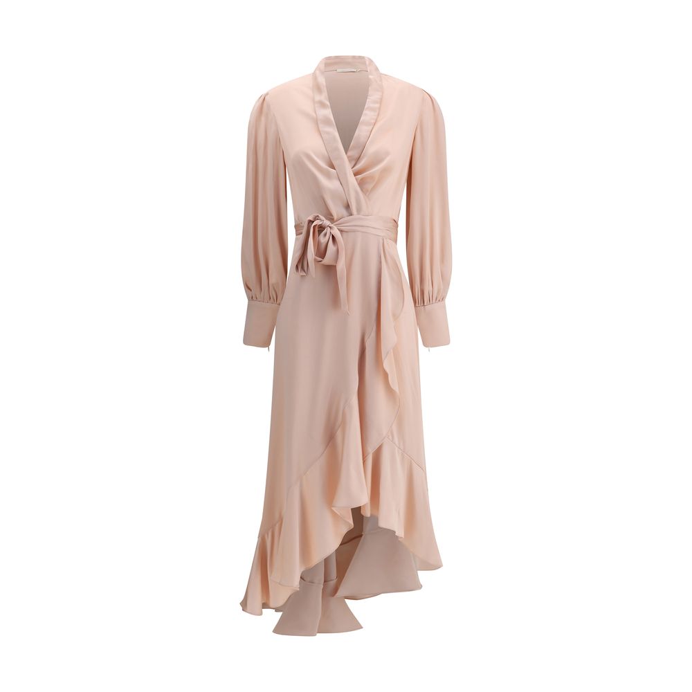 Zimmermann Silk Charmeuse Wrap Dress Glam Steals