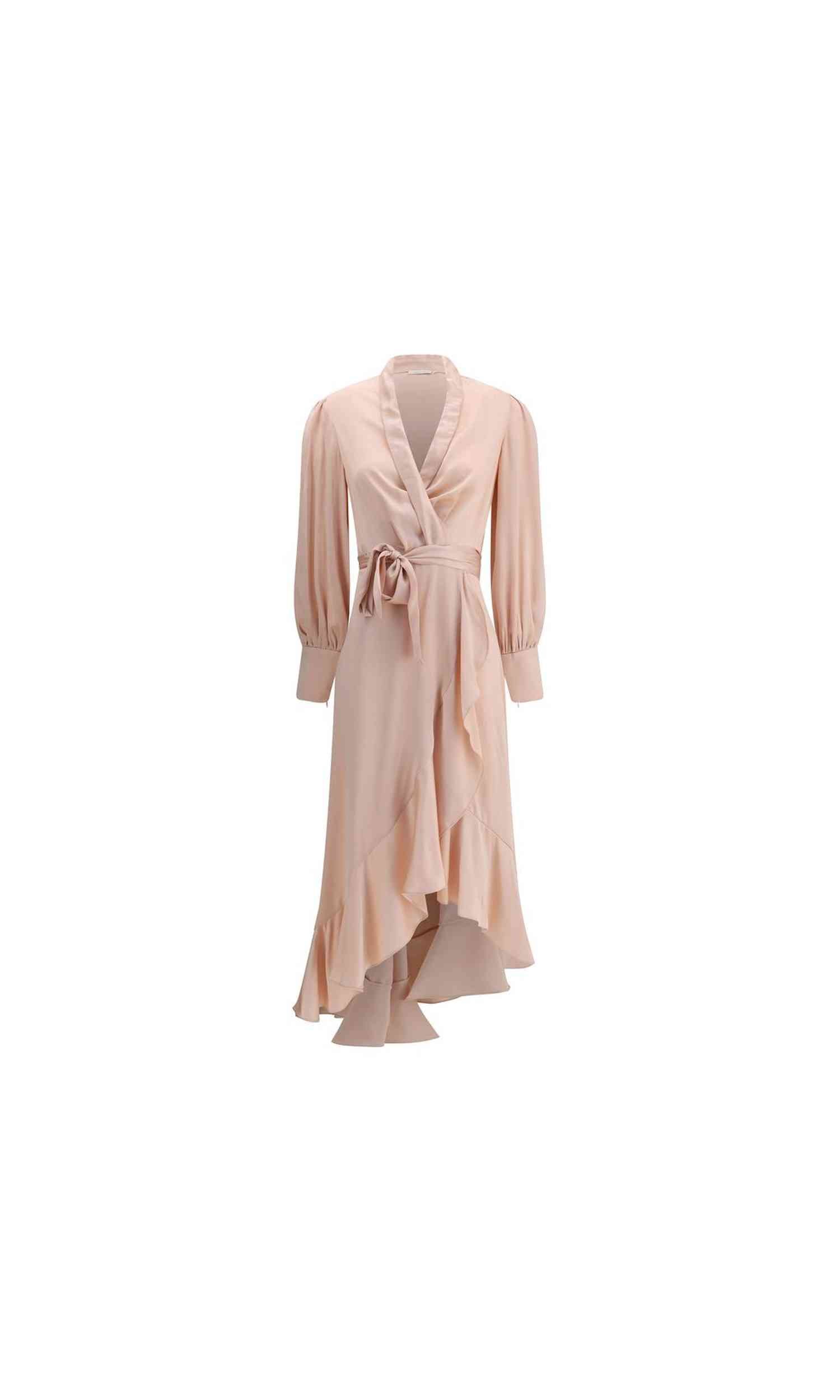 Zimmermann Silk Charmeuse Wrap Dress Glam Steals