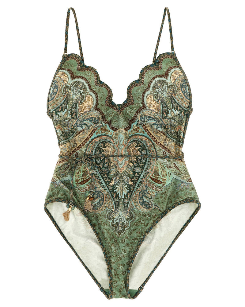 Zimmermann Wanderlust One Piece Swimsuit Glam Steals