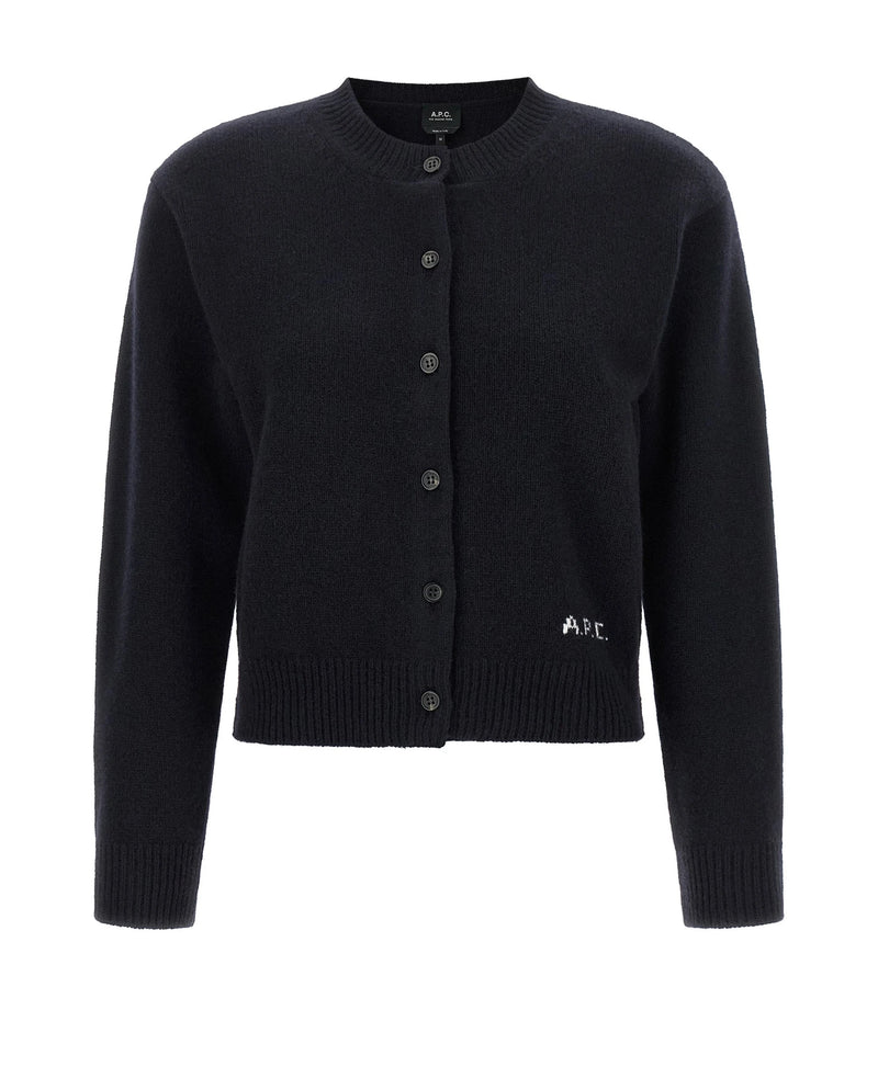 A.P.C. Cardigan in navy, Wool