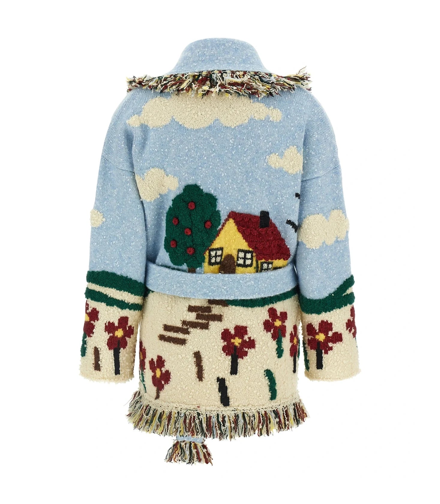 Alanui Cardigan in multicolor, Virgin Wool — view 2