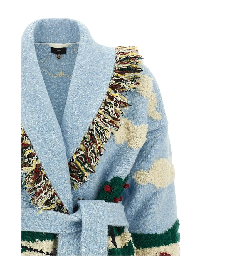 Alanui Cardigan in multicolor, Virgin Wool — view 3
