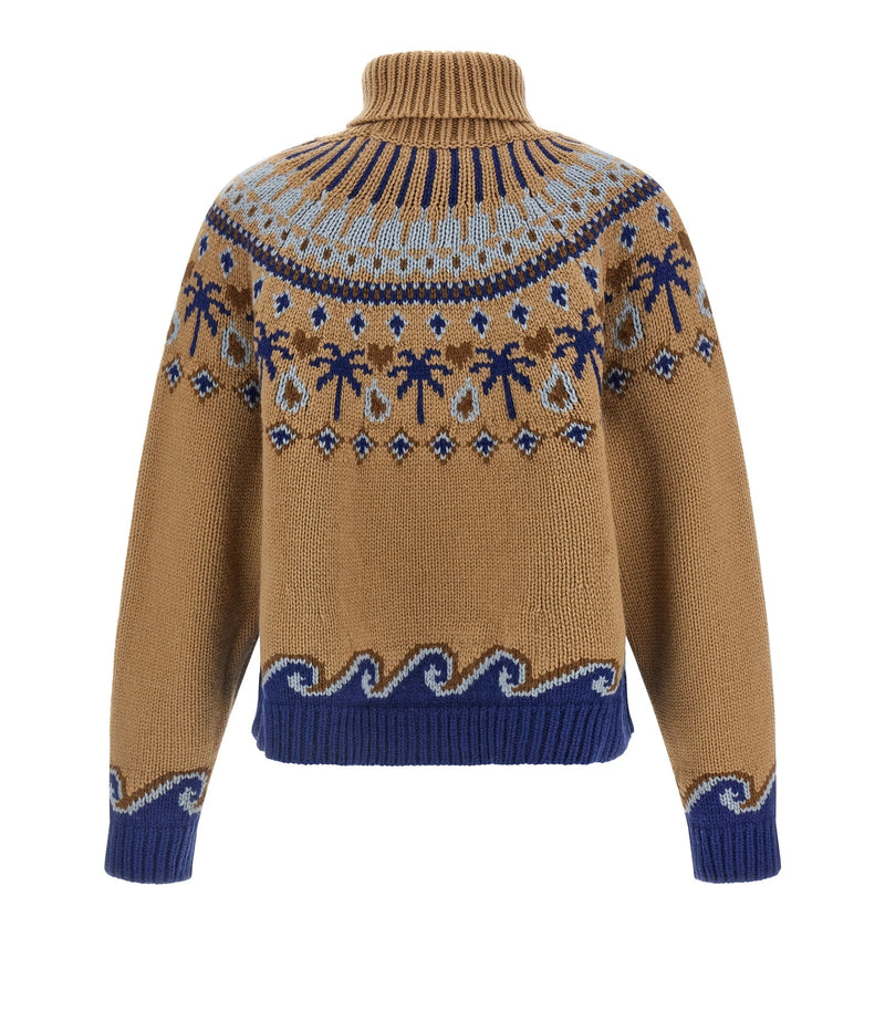 Alanui Sweater in beige, Virgin Wool — view 2
