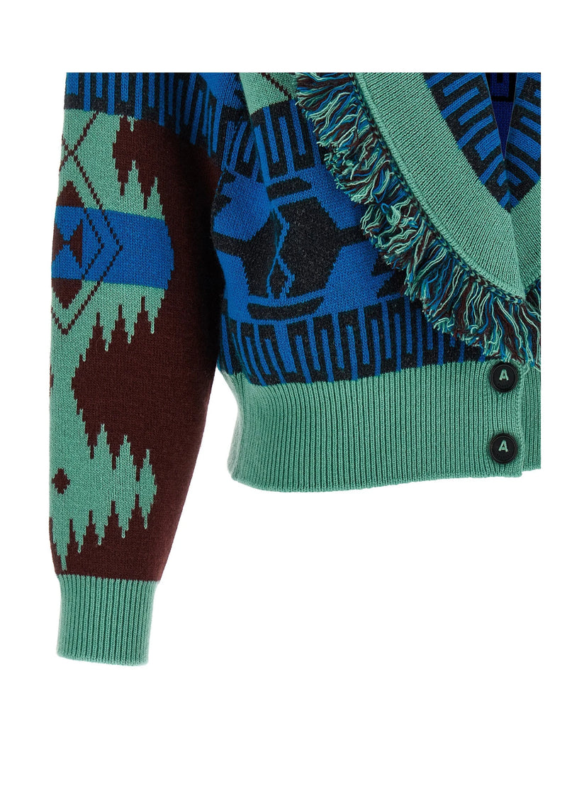 Alanui Sweater in multicolor, Virgin Wool — view 4