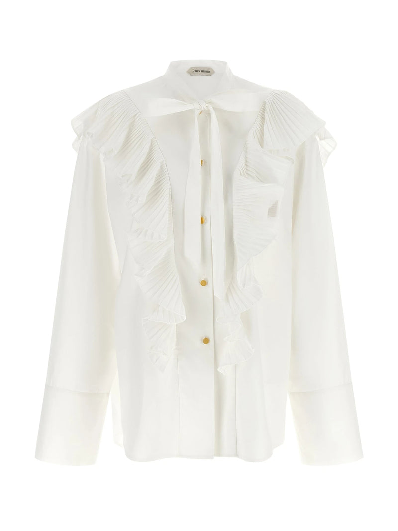 Alberta Ferretti Blouse in white, Cotton