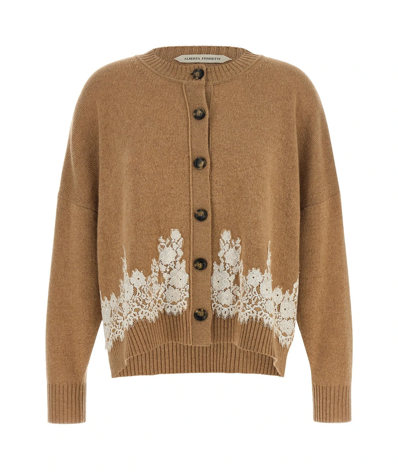 Alberta Ferretti Cardigan in brown