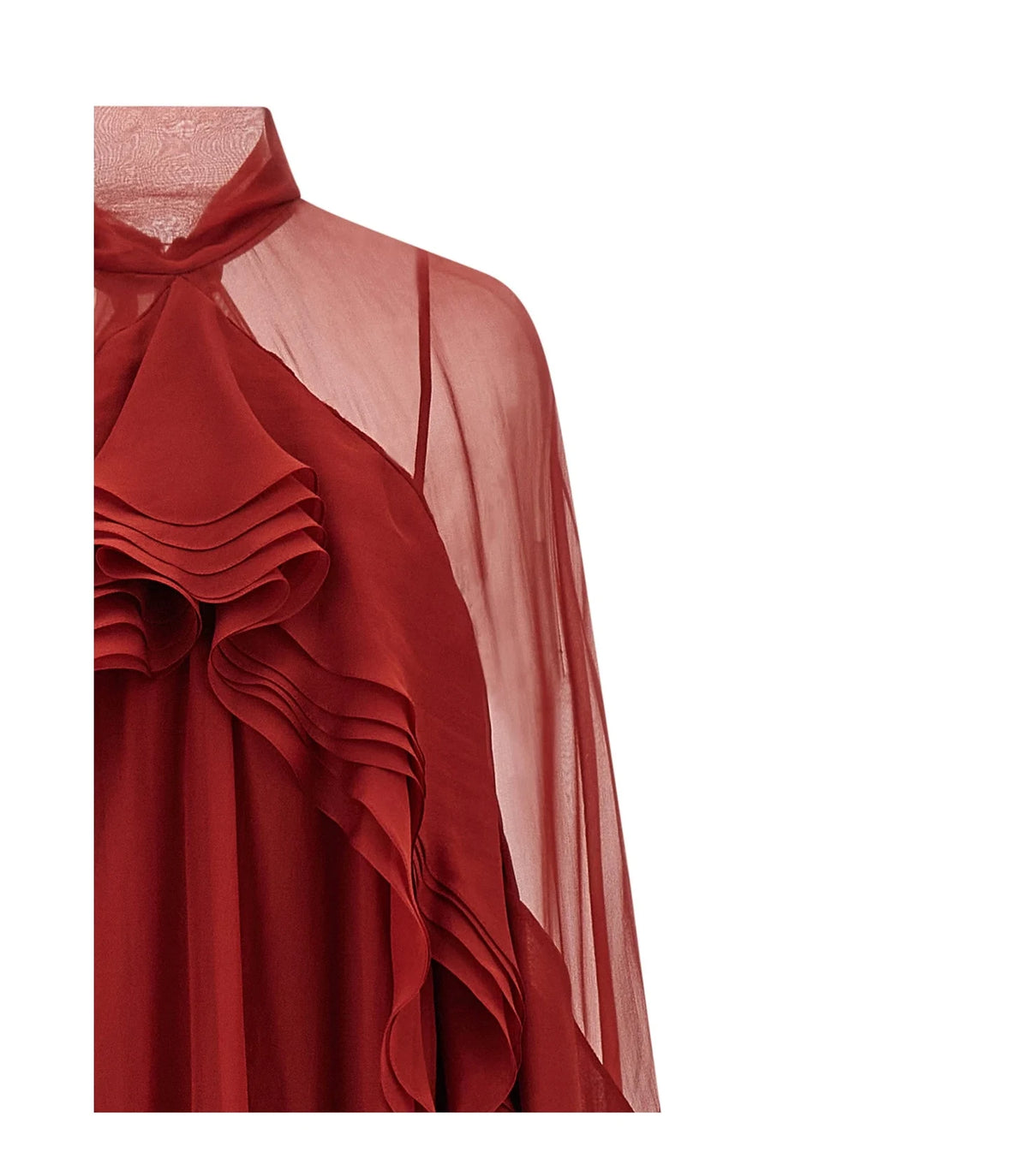 Alberta Ferretti Dresse in red, Silk — view 3
