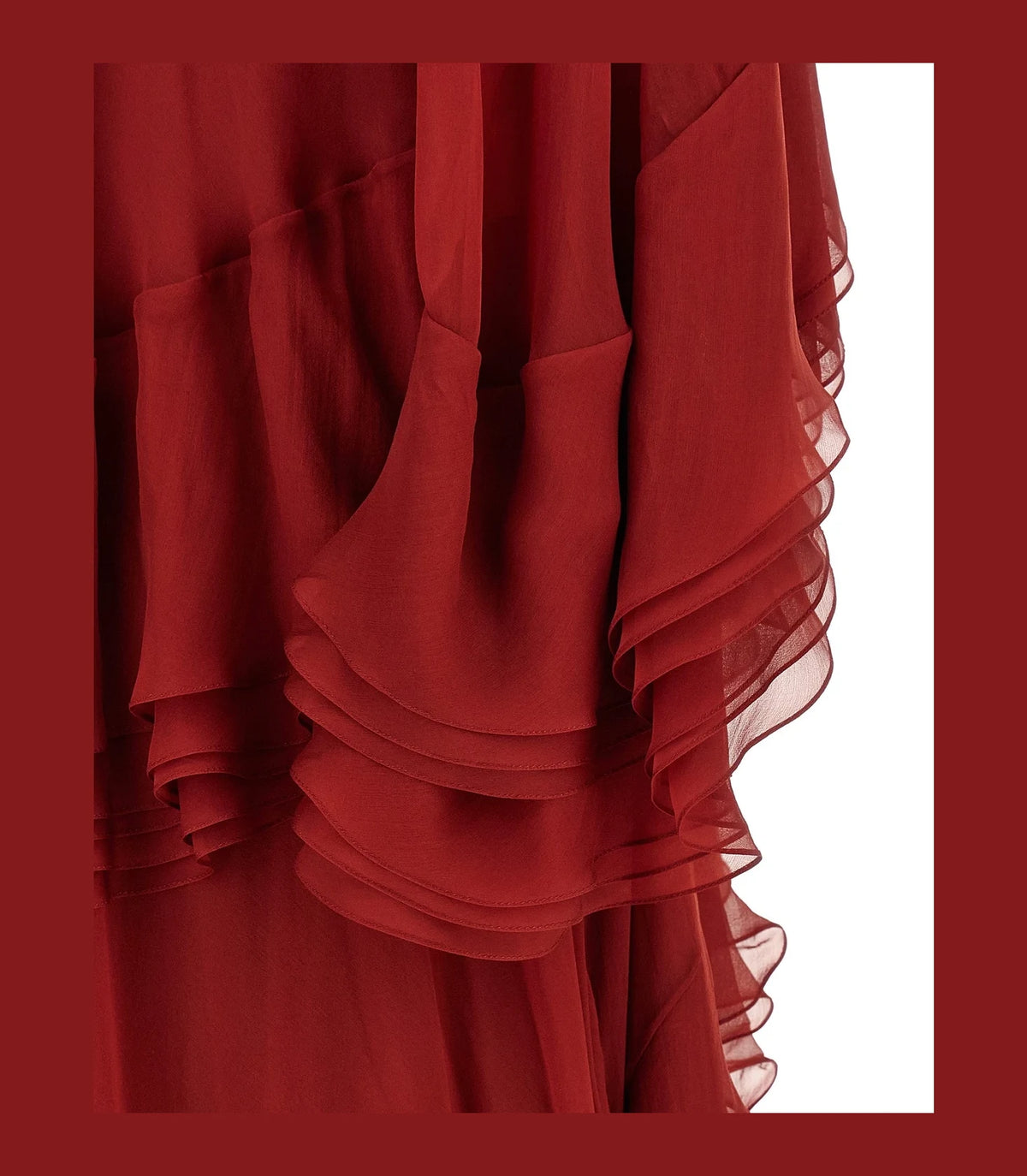 Alberta Ferretti Dresse in red, Silk — view 4