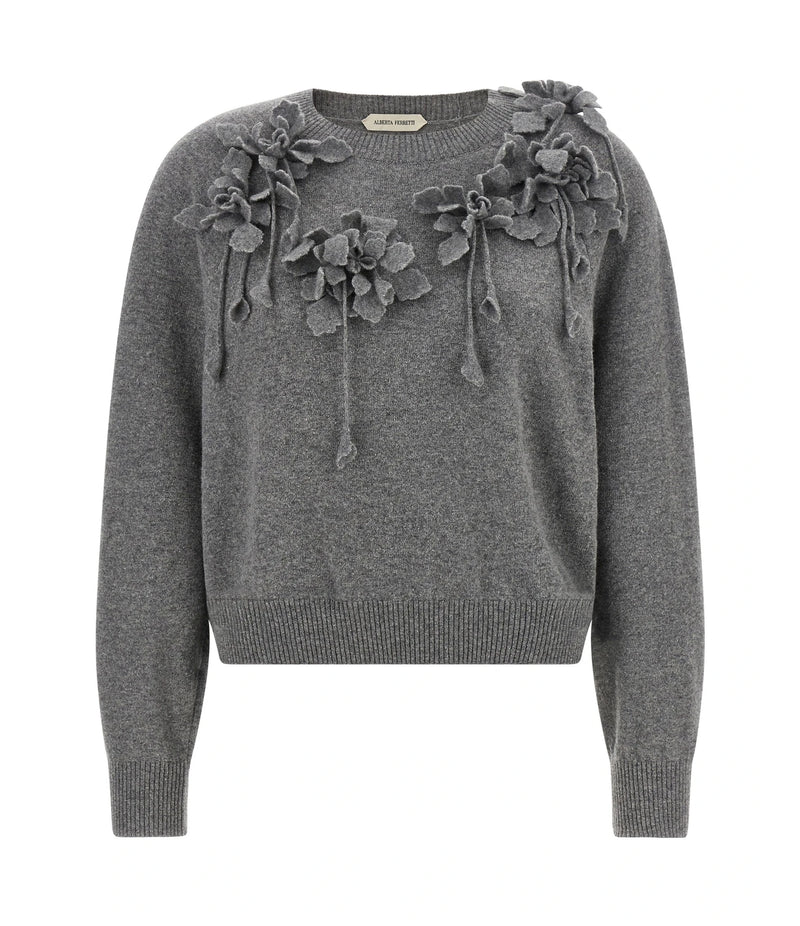 Alberta Ferretti Sweater in gray, Virgin Wool