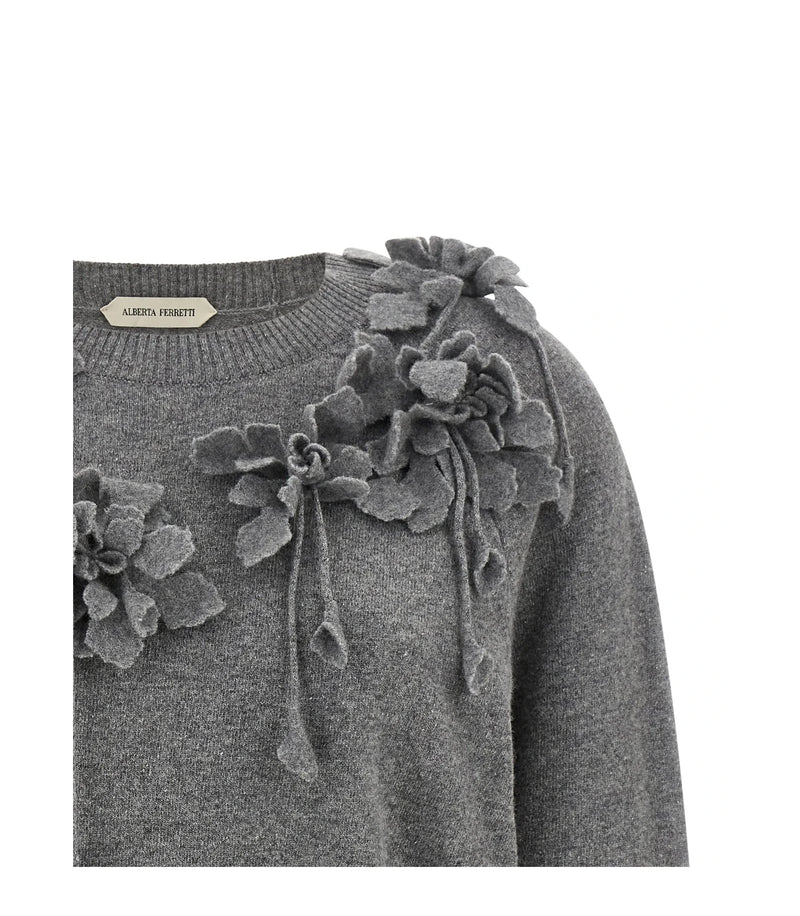 Alberta Ferretti Sweater in gray, Virgin Wool — view 3