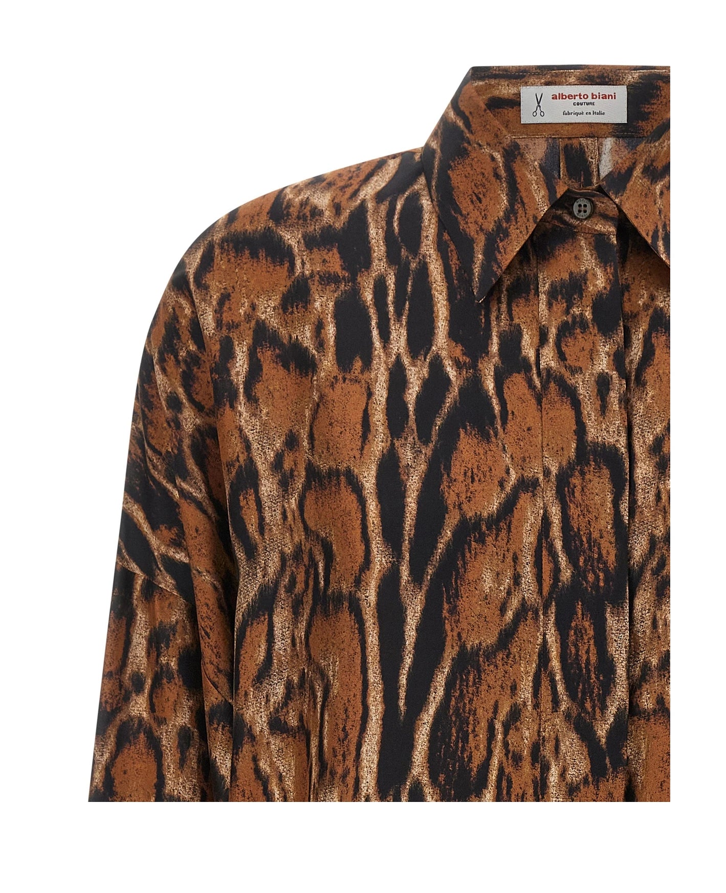 Alberto Biani Blouse in brown, Silk — view 3