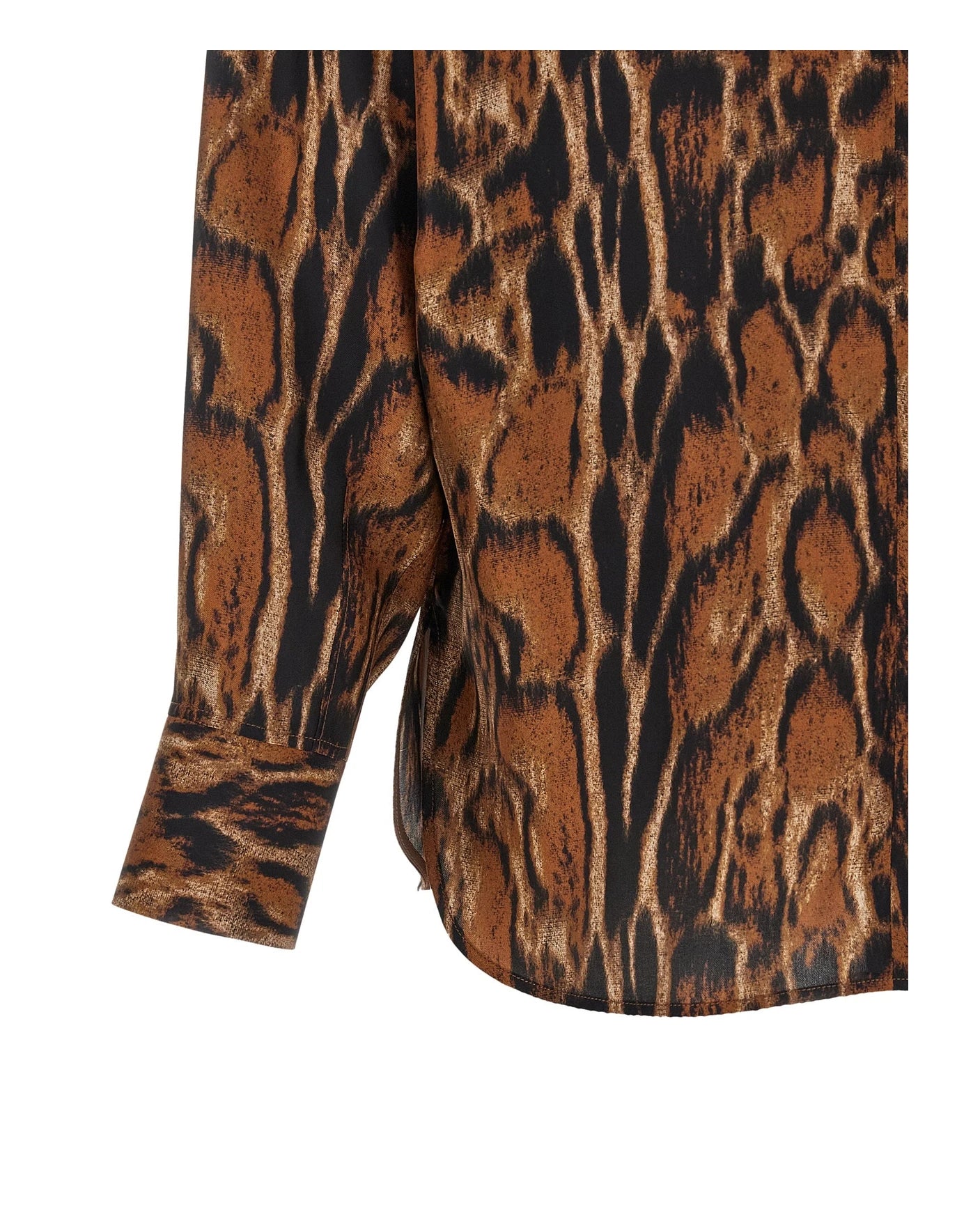 Alberto Biani Blouse in brown, Silk — view 4