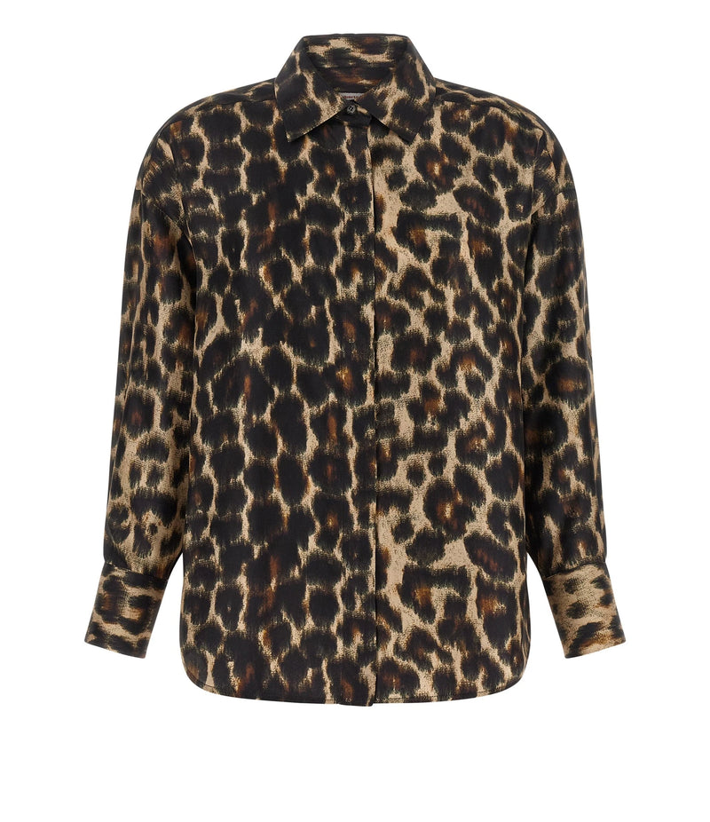 Alberto Biani Dress Shirt in brown, Silk