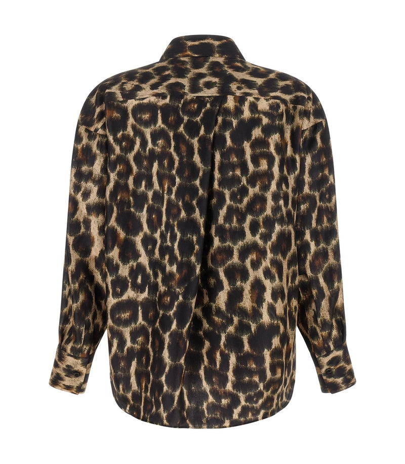 Alberto Biani Dress Shirt in brown, Silk — view 2
