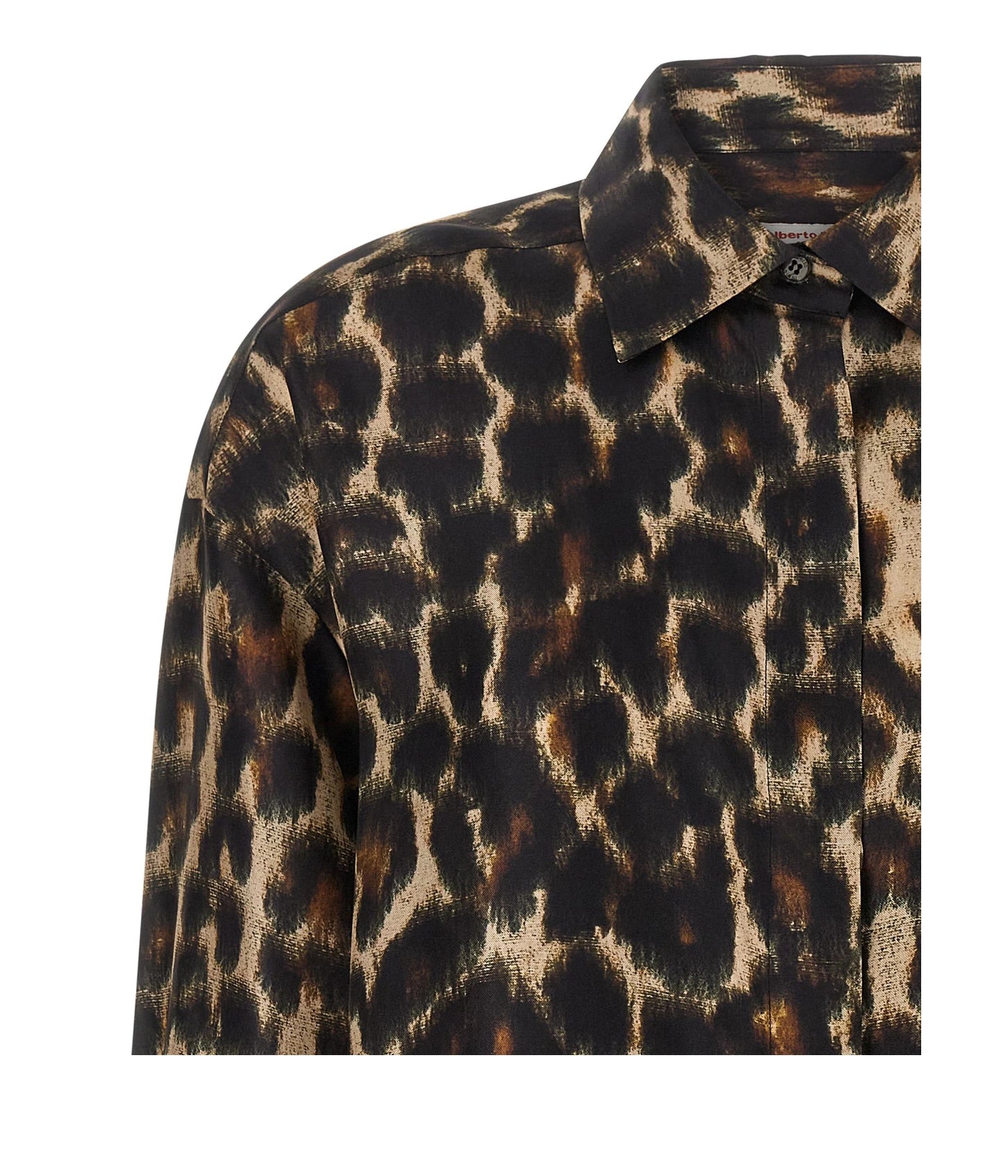 Alberto Biani Dress Shirt in brown, Silk — view 3