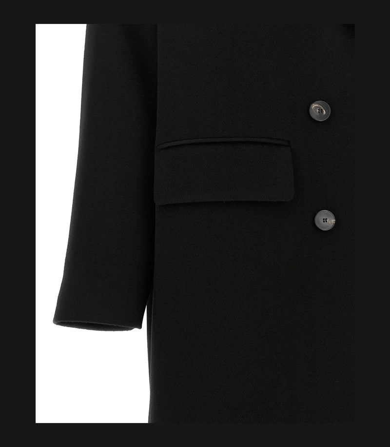 Alberto Biani Overcoat in black, Wool — view 4
