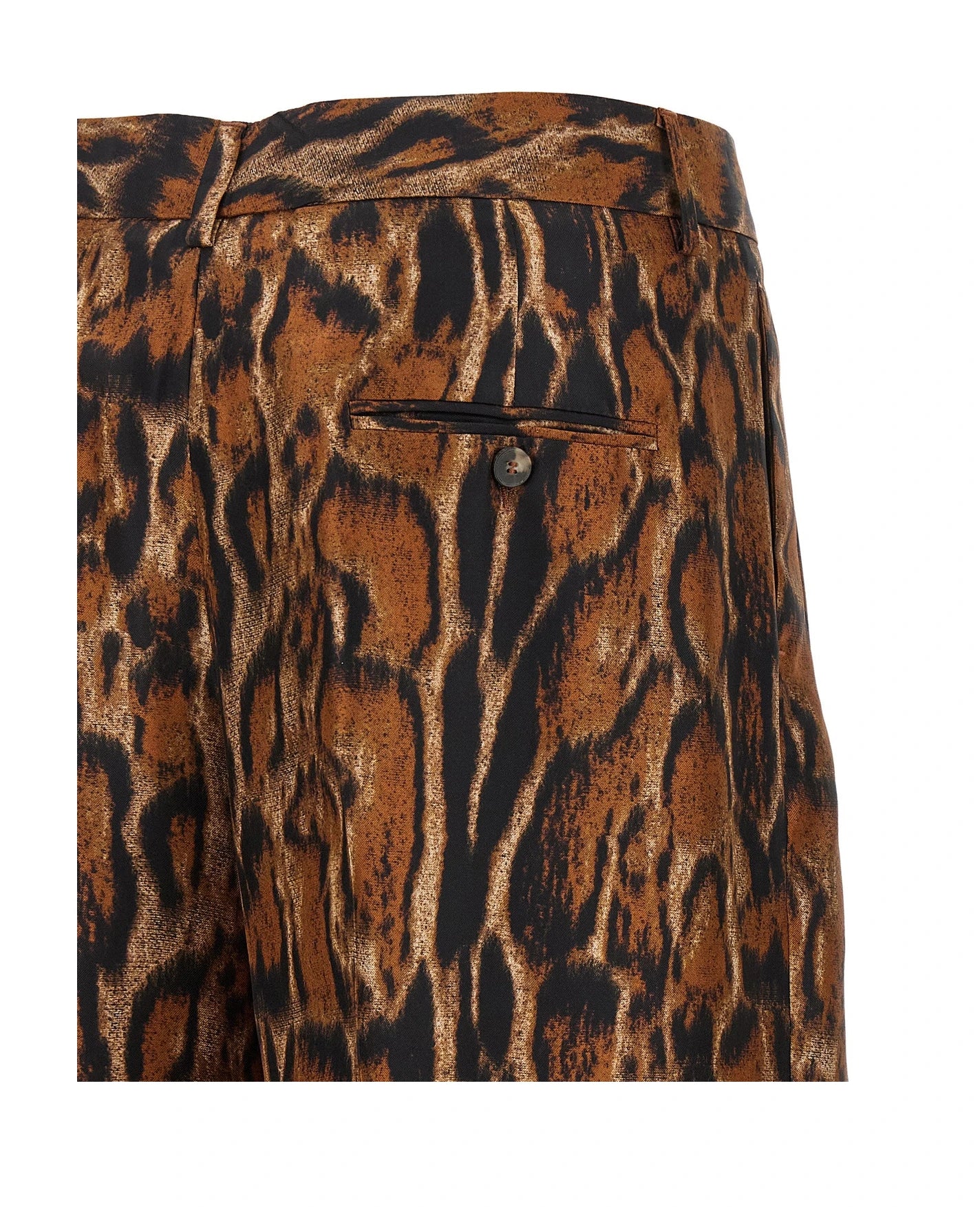 Alberto Biani Trouser in brown, Silk — view 4