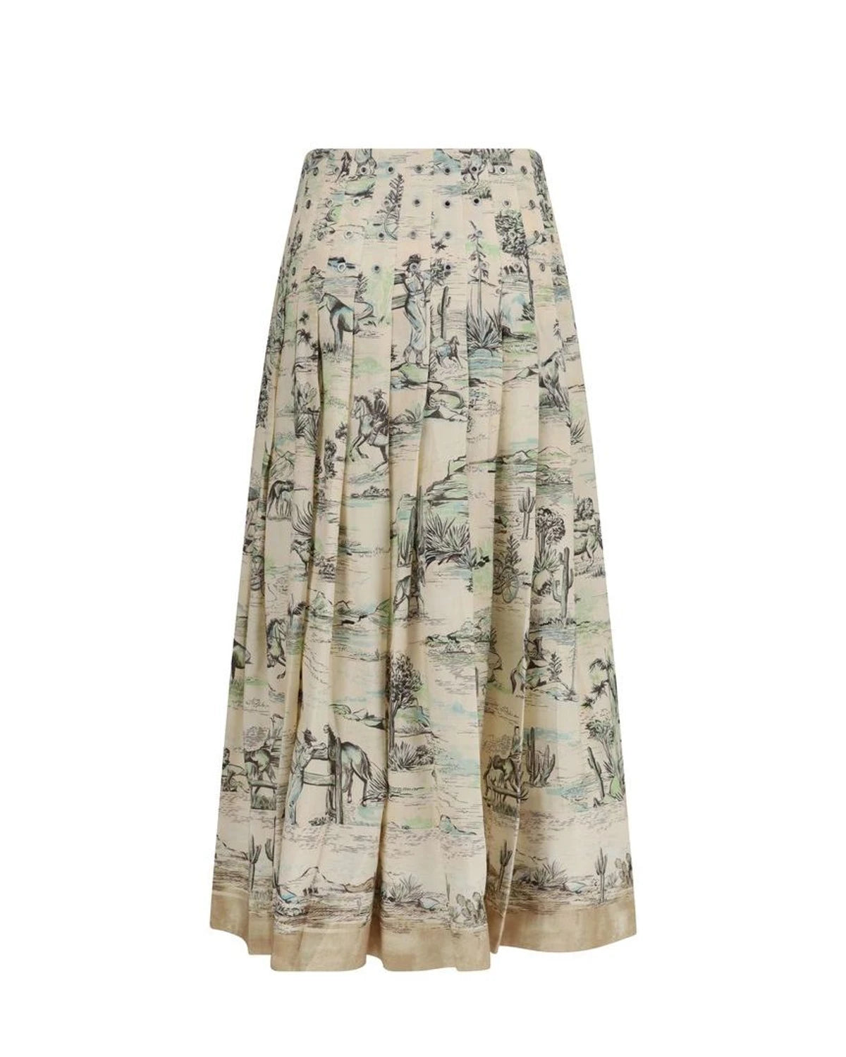 Alemais Skirt in beige, Linen — view 2