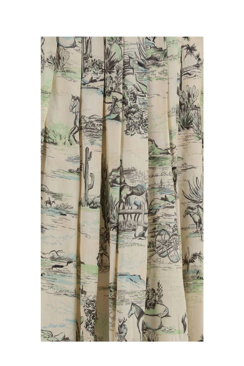 Alemais Skirt in beige, Linen — view 3