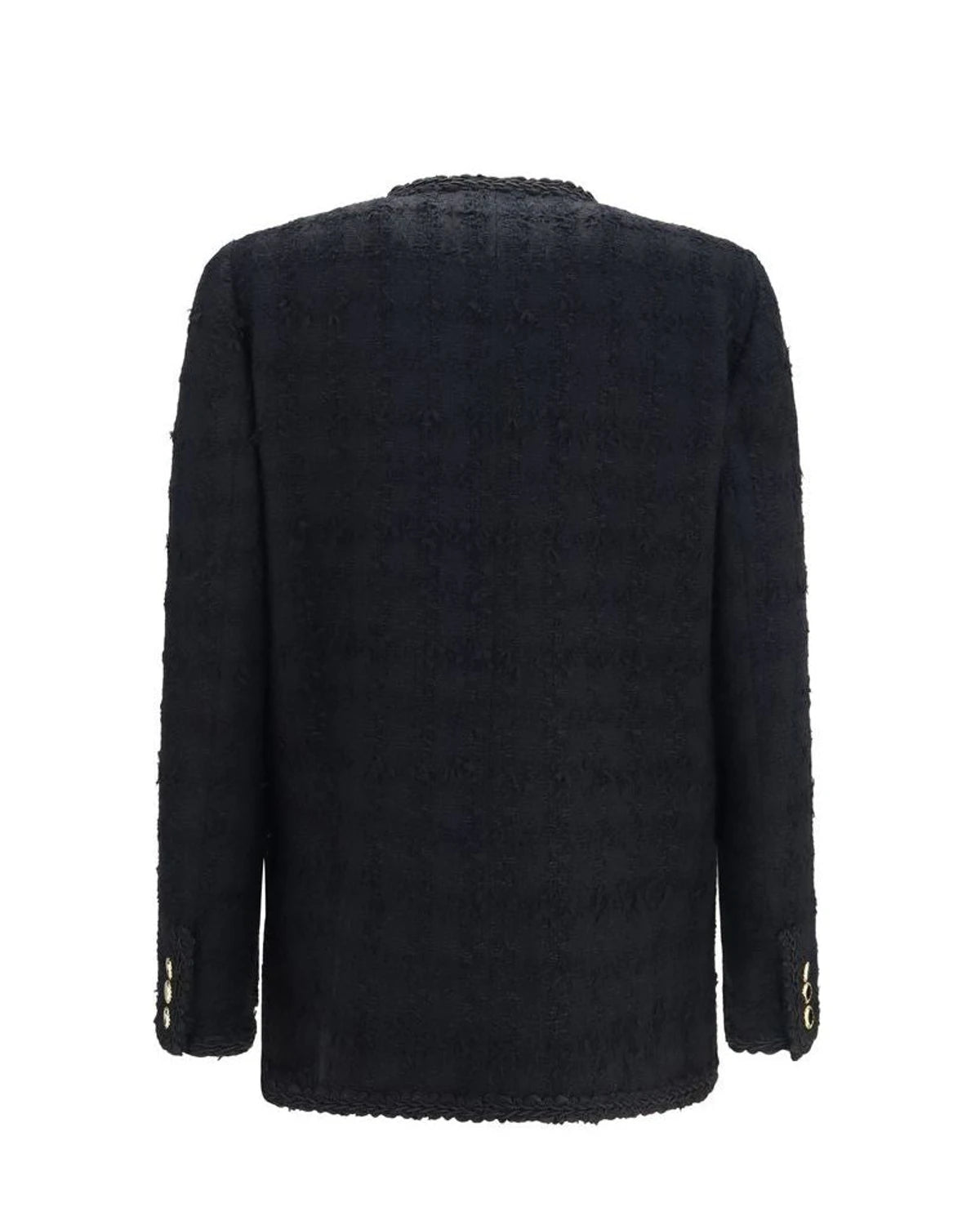 Alessandra Rich Bolero Jacket in black, Cotton — view 2